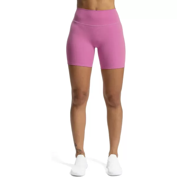 Aoxjox Trinity Workout Biker Shorts for Women Tummy Control High Waisted Exercise Athletic Gym Running Yoga Shorts 6quotSpring Crocus