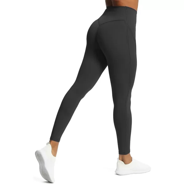 Aoxjox Workout Leggings for Women High Waisted Exercise Athletic Gym Fitness Yoga Lined Leggings 26Black