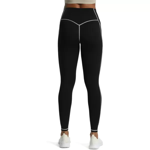 Aoxjox Workout Leggings for Women High Waisted Exercise Athletic Gym Fitness Yoga Lined Leggings 26Black Mink