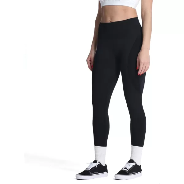 Aoxjox Workout Seamless Leggings for Women Smile Contour High Waisted Gym Yoga Pants TightsA Blacknot Squat Proof  a Bit See Through