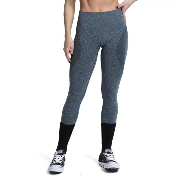 Aoxjox Workout Seamless Leggings for Women Smile Contour High Waisted Gym Yoga Pants TightsA Deep Teal Marl