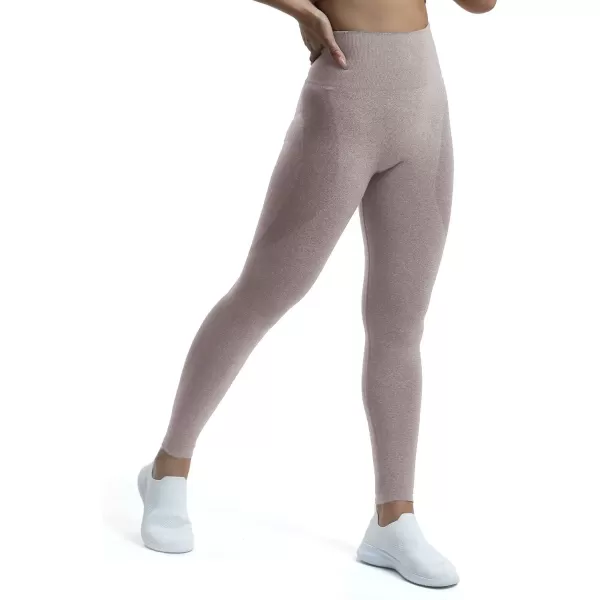 Aoxjox Workout Seamless Leggings for Women Smile Contour High Waisted Gym Yoga Pants TightsA Satellite Marl