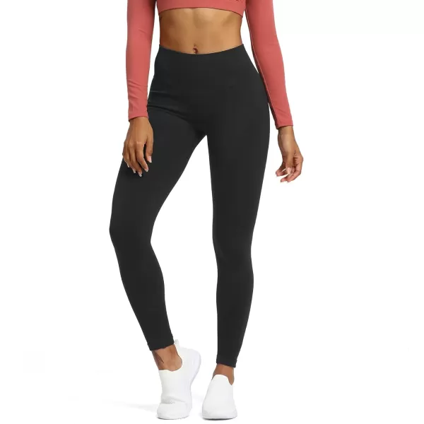 Aoxjox Seamless Legging for Women Carbon Tummy Control Workout Gym Sport Active Yoga Fitness PantsBlack