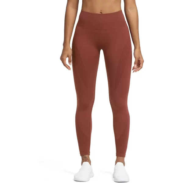 Aoxjox Seamless Legging for Women Carbon Tummy Control Workout Gym Sport Active Yoga Fitness PantsButterbrown