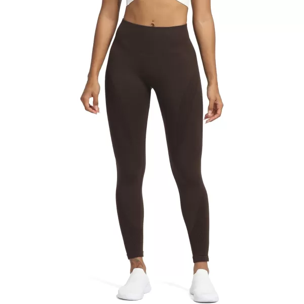 Aoxjox Seamless Legging for Women Carbon Tummy Control Workout Gym Sport Active Yoga Fitness PantsCherry Brown