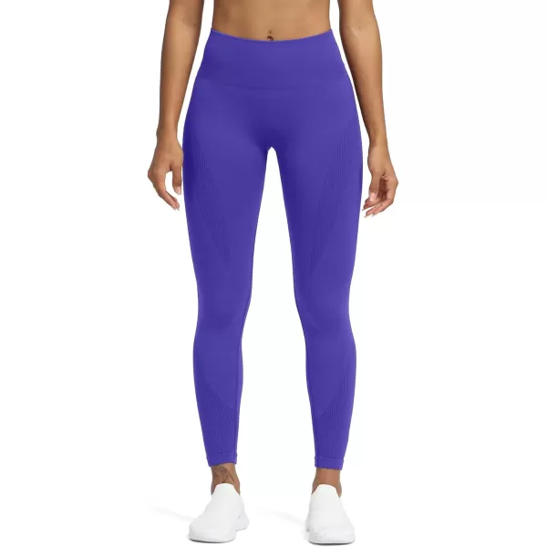 Aoxjox Seamless Legging for Women Carbon Tummy Control Workout Gym Sport Active Yoga Fitness PantsIndigo