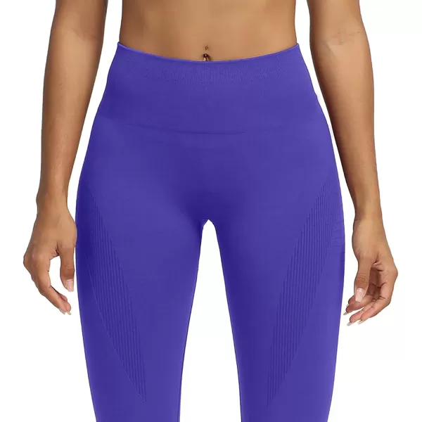Aoxjox Seamless Legging for Women Carbon Tummy Control Workout Gym Sport Active Yoga Fitness PantsIndigo
