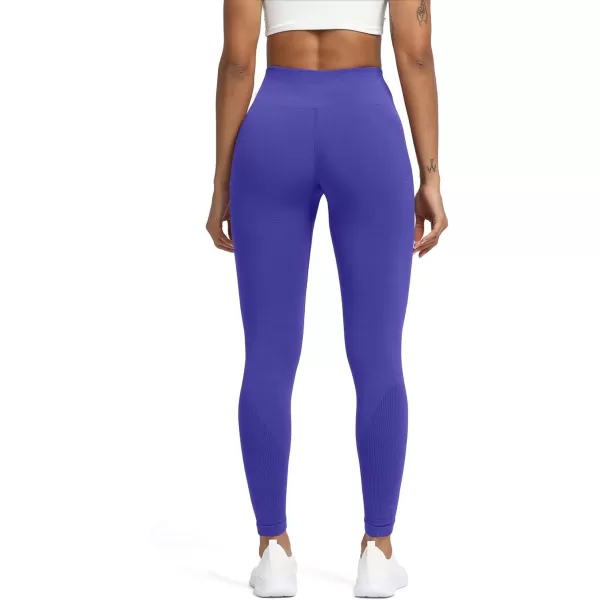 Aoxjox Seamless Legging for Women Carbon Tummy Control Workout Gym Sport Active Yoga Fitness PantsIndigo