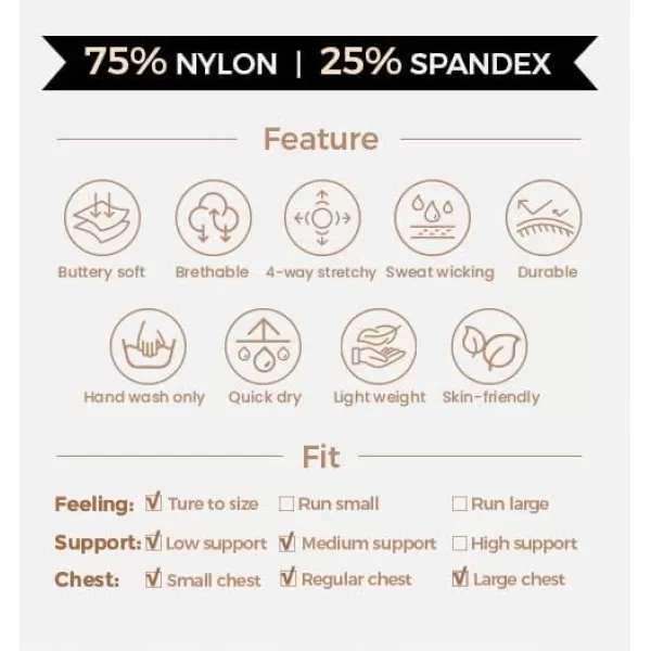 Aoxjox Sports Bras for Women Workout Fitness Ruched Training Baddie Cross Back Yoga Crop Tank TopDandelion Brown