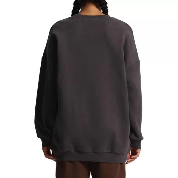 Aoxjox Womens Fleece Classic Crewneck Oversized Cloud SweatshirtIron Grey