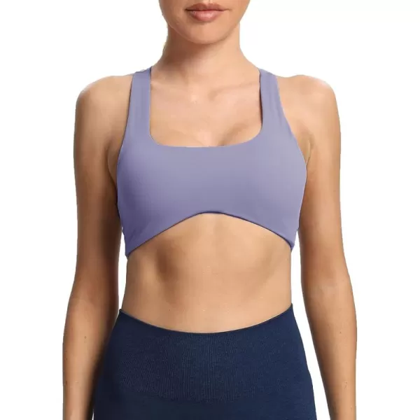 Aoxjox Womens Workout Sports Bras Fitness Backless Padded Define Sculpt Racerback Bra Yoga Crop Tank TopLazuli