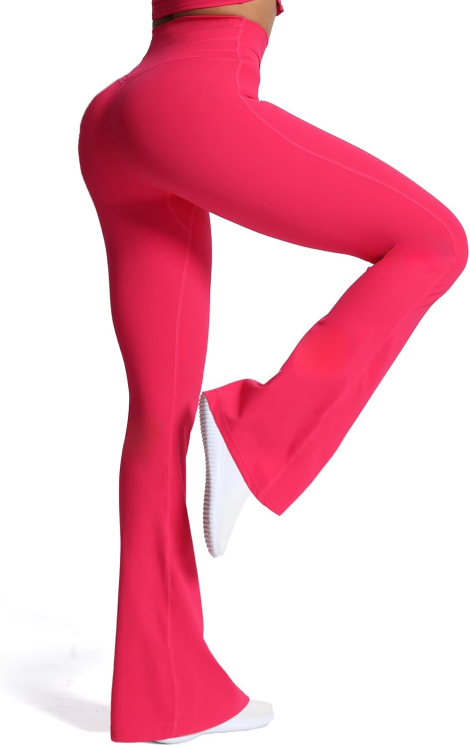 Aoxjox Flare Leggings for Women Trinity Tummy Control High Waisted Wide Leg Yoga PantsLove Potion