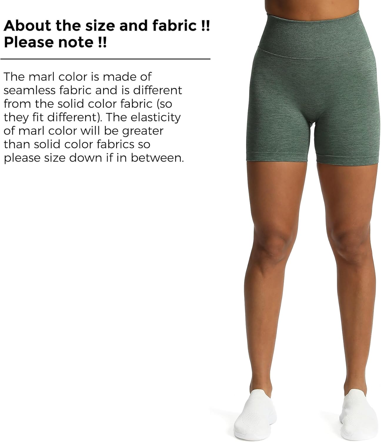 Aoxjox Metamorph Workout Biker Shorts for Women Tummy Control High Waisted Athletic Gym Running Deep V Yoga Shorts 6quotDark Forest Marl