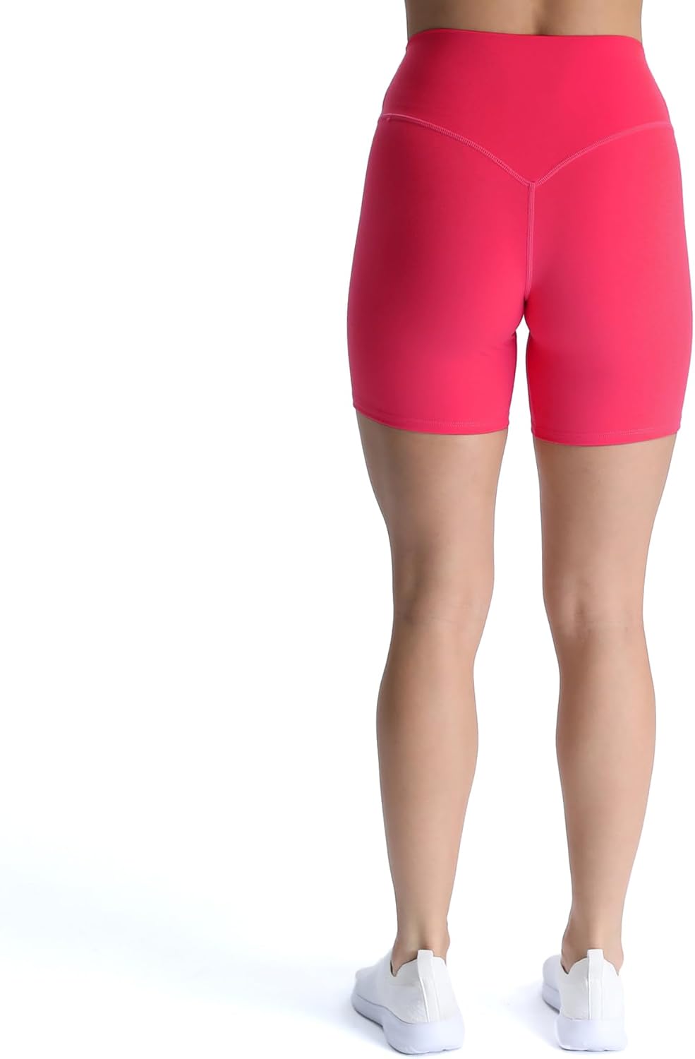 Aoxjox Metamorph Workout Biker Shorts for Women Tummy Control High Waisted Athletic Gym Running Deep V Yoga Shorts 6quotLove Potion