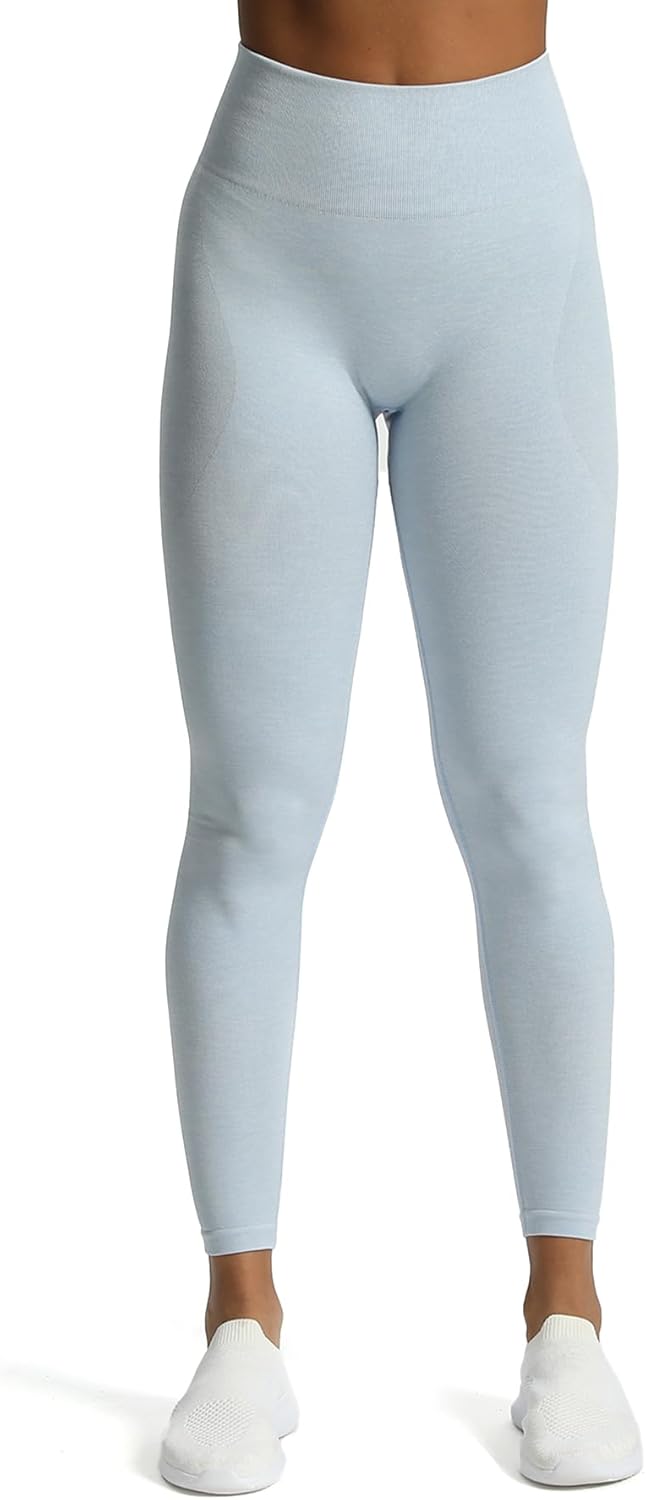 Aoxjox Scrunch Seamless Leggings for Women High Waisted Tummy Control 20 Smile Contour Workout Leggings Yoga Pants 24quotKentucky Blue Marlscrunch