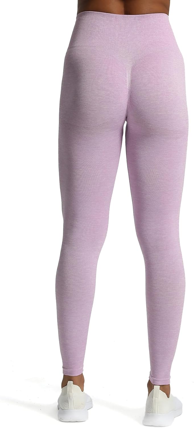 Aoxjox Scrunch Seamless Leggings for Women High Waisted Tummy Control 20 Smile Contour Workout Leggings Yoga Pants 24quotLupine Marlscrunch