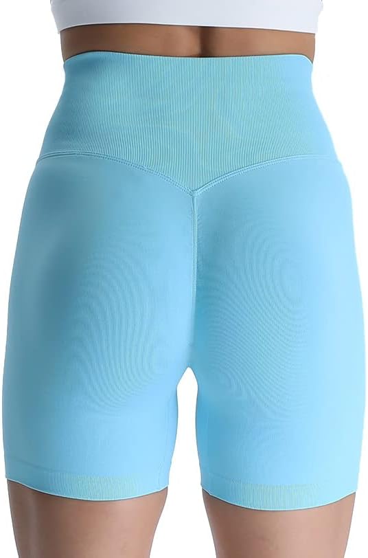 Aoxjox Scrunch Workout Shorts for Women Seamless TieDye Butt Lifting Short Gym Running Active Exercise Fitness Yoga Shorts2 Blue Elixir Thin Scrunch Version