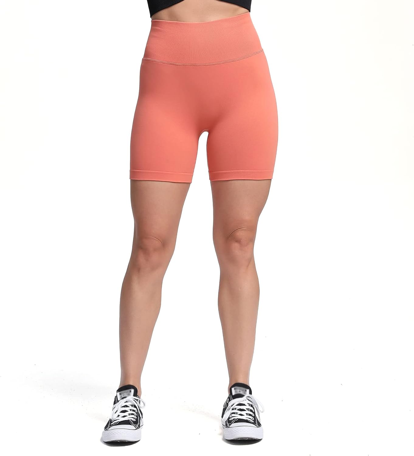 Aoxjox Scrunch Workout Shorts for Women Seamless TieDye Butt Lifting Short Gym Running Active Exercise Fitness Yoga Shorts2 Earth Orange Thin Scrunch Version