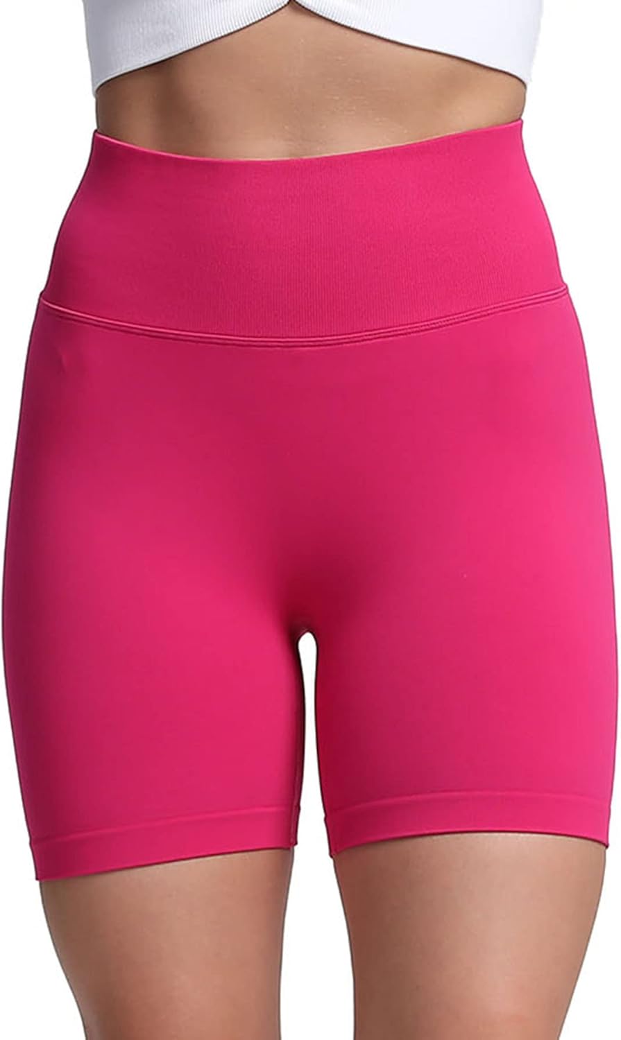 Aoxjox Scrunch Workout Shorts for Women Seamless TieDye Butt Lifting Short Gym Running Active Exercise Fitness Yoga Shorts2 Rose Red Thin Scrunch Version