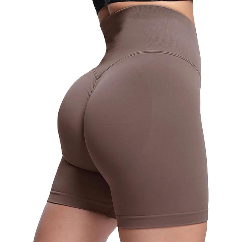 Aoxjox Scrunch Workout Shorts for Women Seamless TieDye Butt Lifting Short Gym Running Active Exercise Fitness Yoga Shorts2 Coffee Thin Scrunch Version