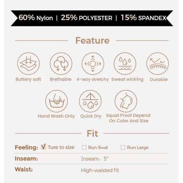 Aoxjox Contour Seamless Shorts for Women High Waist Workout Shorts Gym Biker Shorts Booty Running Yoga Shorts 5quotBeaver Marl