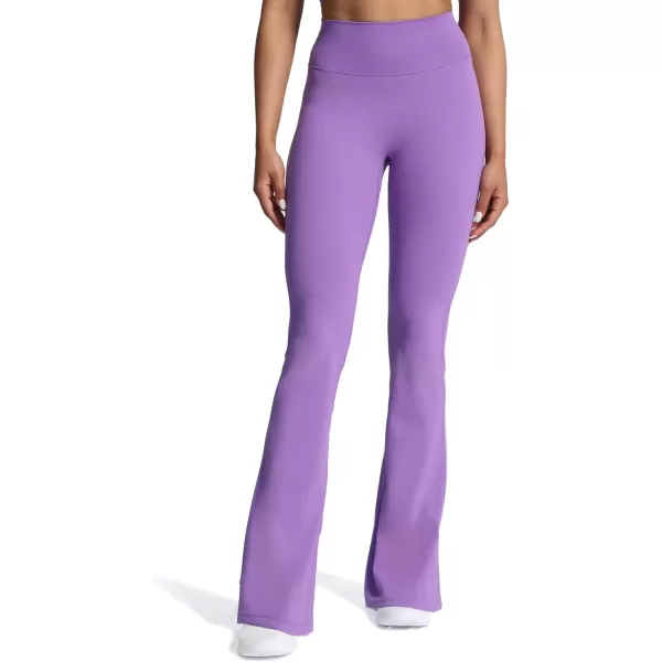 Aoxjox Flare Leggings for Women Trinity Tummy Control High Waisted Wide Leg Yoga PantsChive Blossom