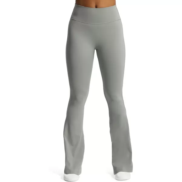 Aoxjox Flare Leggings for Women Trinity Tummy Control High Waisted Wide Leg Yoga PantsGrey