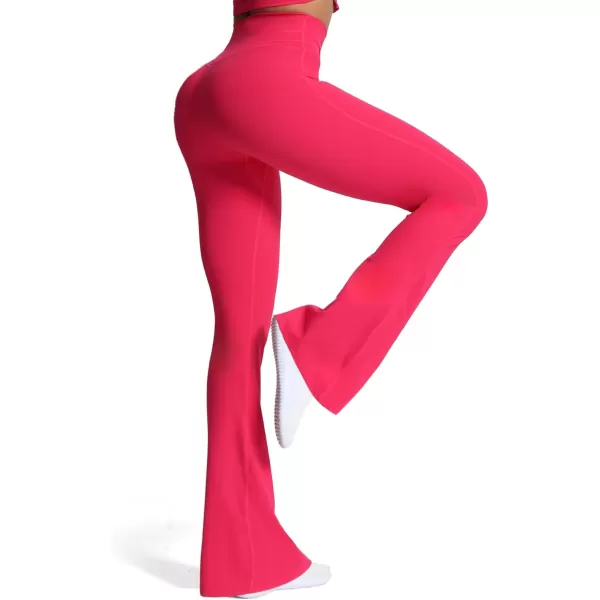 Aoxjox Flare Leggings for Women Trinity Tummy Control High Waisted Wide Leg Yoga PantsLove Potion