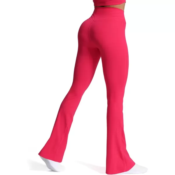 Aoxjox Flare Leggings for Women Trinity Tummy Control High Waisted Wide Leg Yoga PantsLove Potion