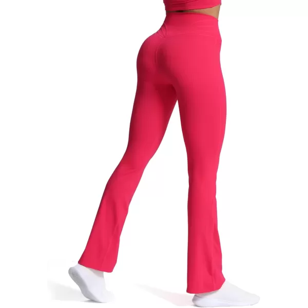 Aoxjox Flare Leggings for Women Trinity Tummy Control High Waisted Wide Leg Yoga PantsLove Potion
