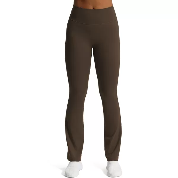 Aoxjox Flare Leggings for Women Trinity Tummy Control High Waisted Wide Leg Yoga PantsMulch