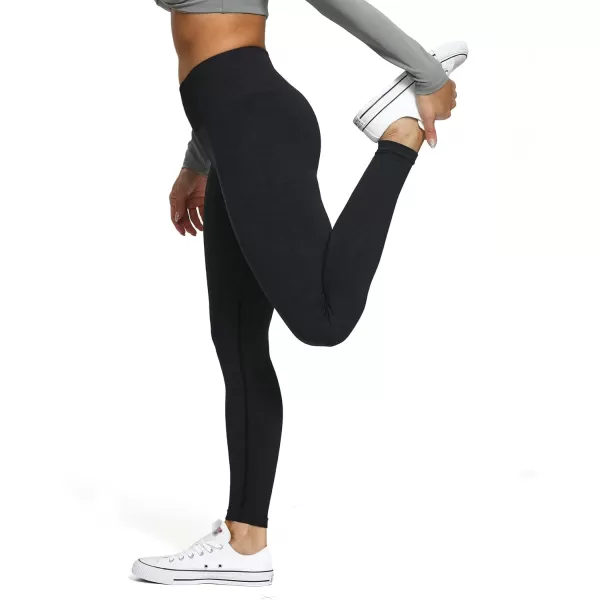 Aoxjox Scrunch Seamless Leggings for Women High Waisted Tummy Control 20 Smile Contour Workout Leggings Yoga Pants 24quotBlack