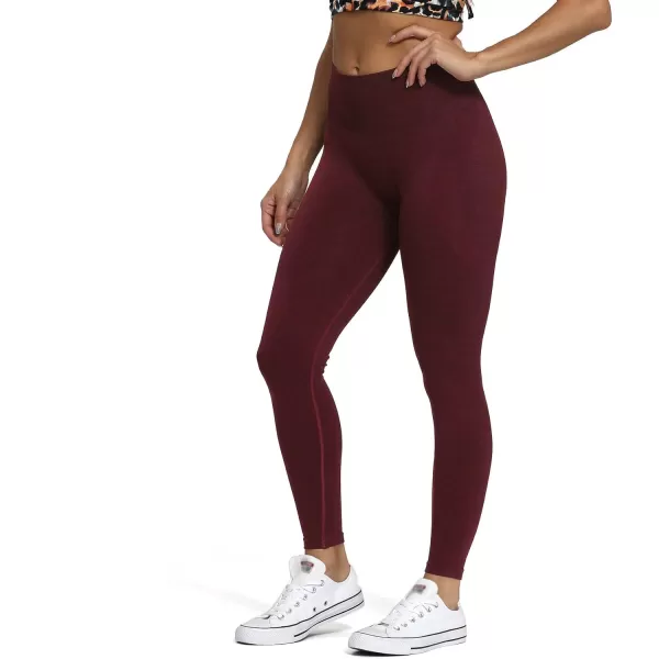 Aoxjox Scrunch Seamless Leggings for Women High Waisted Tummy Control 20 Smile Contour Workout Leggings Yoga Pants 24quotBlack Berry Marlscrunch