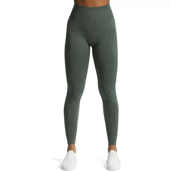 Aoxjox Scrunch Seamless Leggings for Women High Waisted Tummy Control 20 Smile Contour Workout Leggings Yoga Pants 24quotDark Forest Marlscrunch