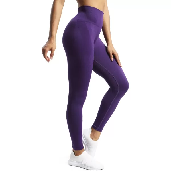 Aoxjox Scrunch Seamless Leggings for Women High Waisted Tummy Control 20 Smile Contour Workout Leggings Yoga Pants 24quotPurple Marlscrunch