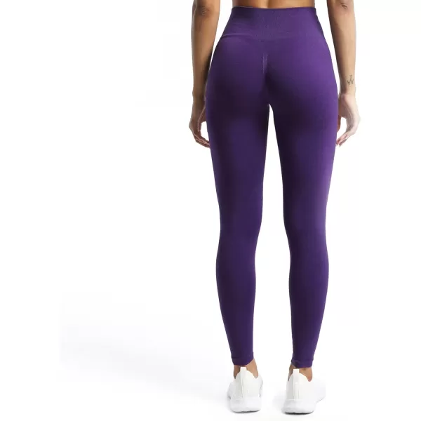 Aoxjox Scrunch Seamless Leggings for Women High Waisted Tummy Control 20 Smile Contour Workout Leggings Yoga Pants 24quotPurple Marlscrunch