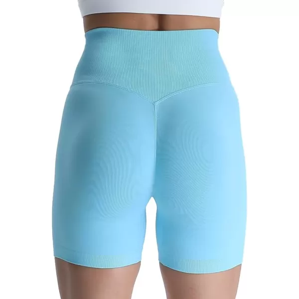 Aoxjox Scrunch Workout Shorts for Women Seamless TieDye Butt Lifting Short Gym Running Active Exercise Fitness Yoga Shorts2 Blue Elixir Thin Scrunch Version