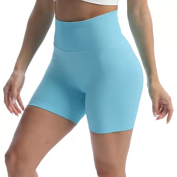 Aoxjox Scrunch Workout Shorts for Women Seamless TieDye Butt Lifting Short Gym Running Active Exercise Fitness Yoga Shorts2 Blue Elixir Thin Scrunch Version