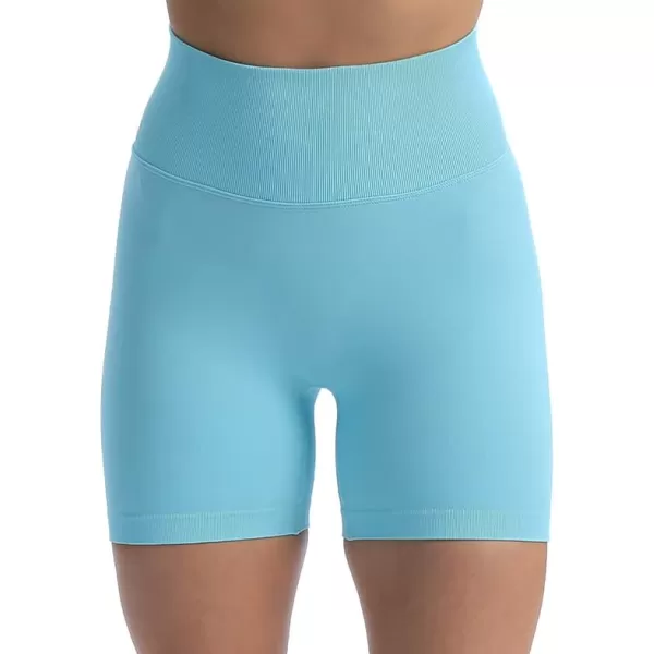 Aoxjox Scrunch Workout Shorts for Women Seamless TieDye Butt Lifting Short Gym Running Active Exercise Fitness Yoga Shorts2 Blue Elixir Thin Scrunch Version
