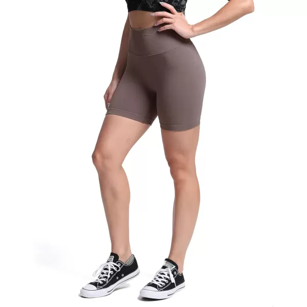 Aoxjox Scrunch Workout Shorts for Women Seamless TieDye Butt Lifting Short Gym Running Active Exercise Fitness Yoga Shorts2 Coffee Thin Scrunch Version