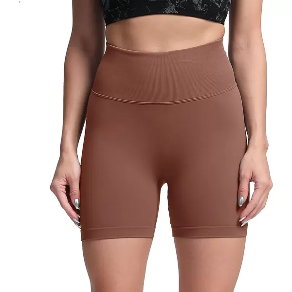 Aoxjox Scrunch Workout Shorts for Women Seamless TieDye Butt Lifting Short Gym Running Active Exercise Fitness Yoga Shorts2 Dandelion Brown Thin Scrunch Version
