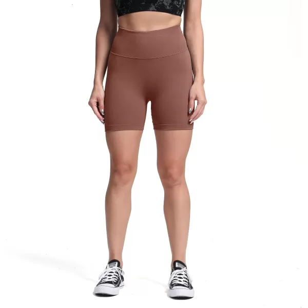 Aoxjox Scrunch Workout Shorts for Women Seamless TieDye Butt Lifting Short Gym Running Active Exercise Fitness Yoga Shorts2 Dandelion Brown Thin Scrunch Version