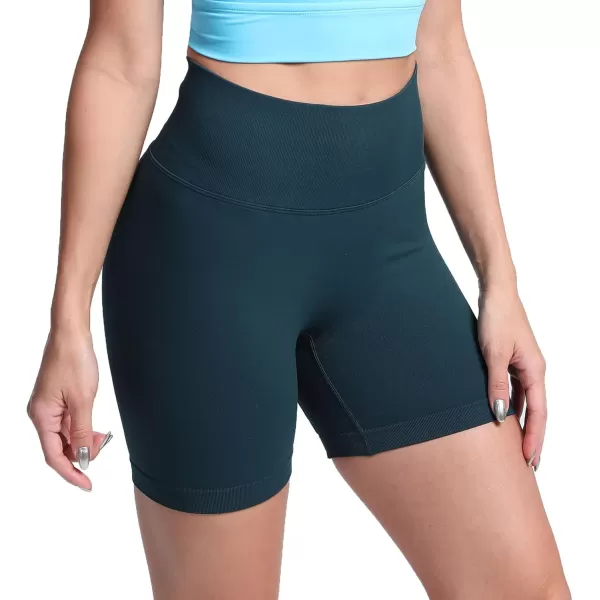 Aoxjox Scrunch Workout Shorts for Women Seamless TieDye Butt Lifting Short Gym Running Active Exercise Fitness Yoga Shorts2 Deep Teal Thin Scrunch Version
