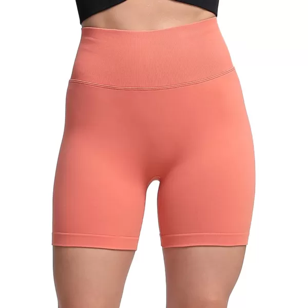 Aoxjox Scrunch Workout Shorts for Women Seamless TieDye Butt Lifting Short Gym Running Active Exercise Fitness Yoga Shorts2 Earth Orange Thin Scrunch Version
