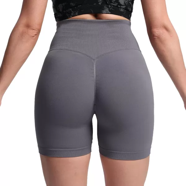 Aoxjox Scrunch Workout Shorts for Women Seamless TieDye Butt Lifting Short Gym Running Active Exercise Fitness Yoga Shorts2 Iron Grey Thin Scrunch Version