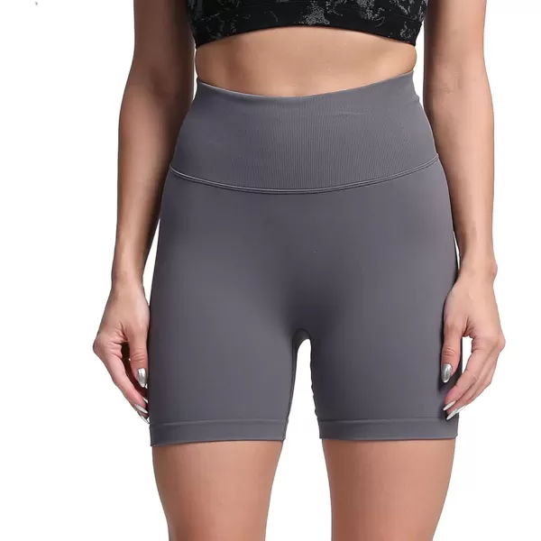Aoxjox Scrunch Workout Shorts for Women Seamless TieDye Butt Lifting Short Gym Running Active Exercise Fitness Yoga Shorts2 Iron Grey Thin Scrunch Version