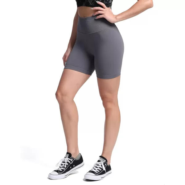Aoxjox Scrunch Workout Shorts for Women Seamless TieDye Butt Lifting Short Gym Running Active Exercise Fitness Yoga Shorts2 Iron Grey Thin Scrunch Version