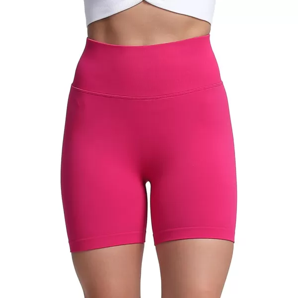 Aoxjox Scrunch Workout Shorts for Women Seamless TieDye Butt Lifting Short Gym Running Active Exercise Fitness Yoga Shorts2 Rose Red Thin Scrunch Version