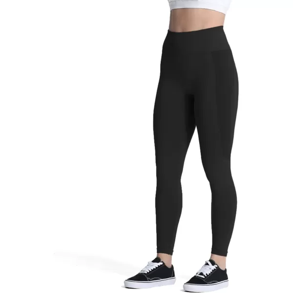 Aoxjox Seamless Scrunch Legging for Women Asset Tummy Control Workout Gym Fitness Sport Active Yoga Pants 22A Black