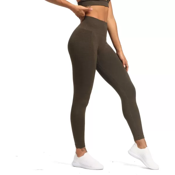 Aoxjox Seamless Scrunch Legging for Women Asset Tummy Control Workout Gym Fitness Sport Active Yoga Pants 22Olive